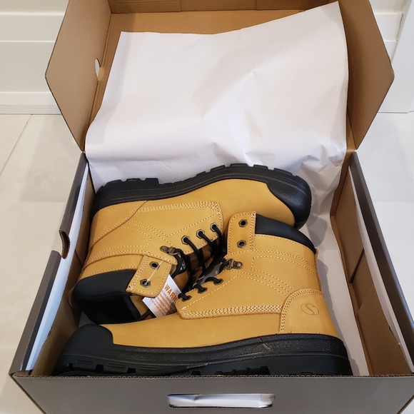 Brand new Men's Sven 2.0 6" steel toe leather work boots- 620, men's size 42 eee - Picture 2 of 9
